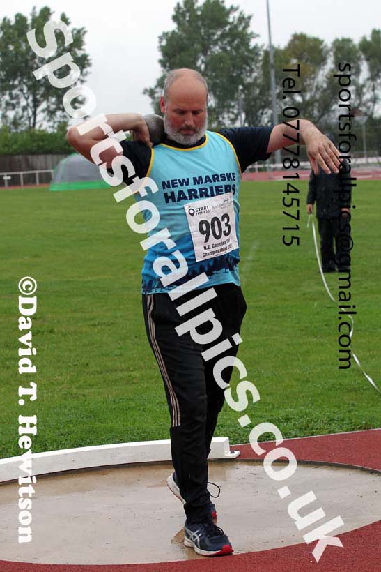 Mens and Boys shot putt, 2021 North Eastern Track and Field Champs., Middesbrough. Photo: David T. Hewitson/Sports for All Pics